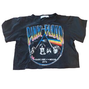 Daydreamer Women Sz XS Pink Floyd The‎ Dark Side of the Moon 1973 Crop t shirt